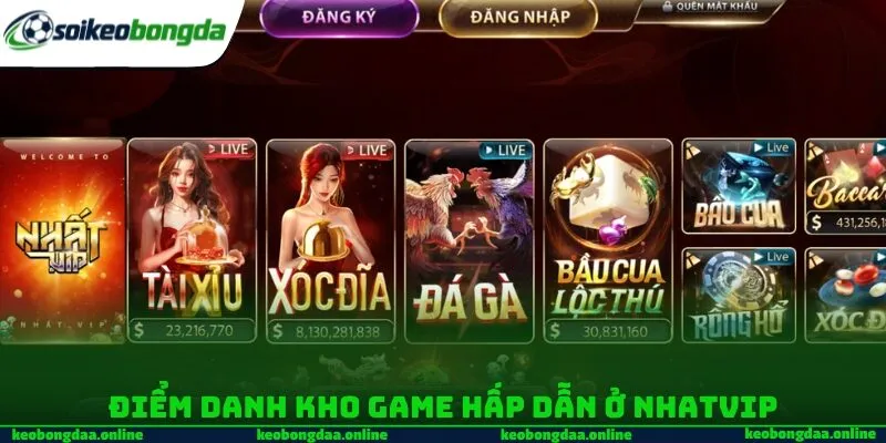 Điểm danh kho game hấp dẫn ở NHATVIP