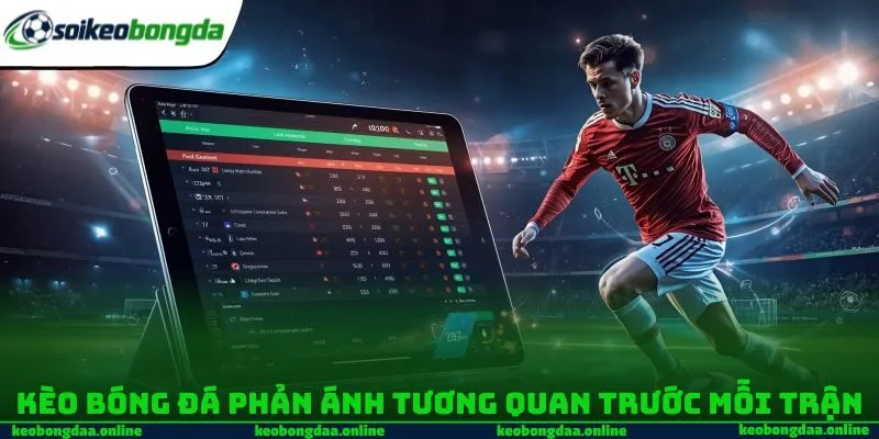 Kèo bóng đá phản ánh tương quan trước mỗi trận cầu